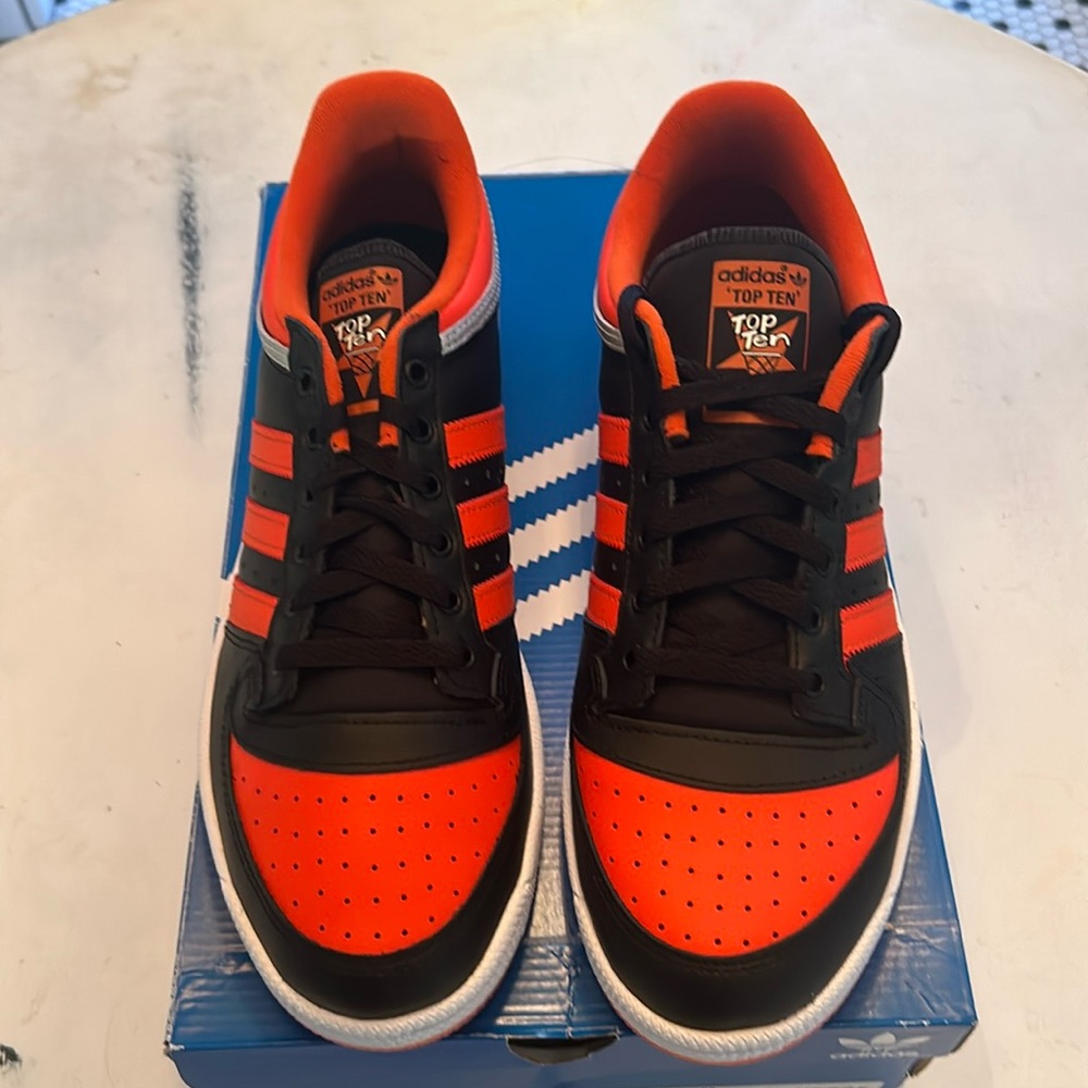 Adidas Top Ten Low RB - Black and Orange